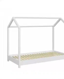 Postele pre dievčatá Detská posteľ Bella Biely 90x200