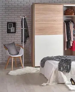 Postele HALMAR Lima 90 posteľový rám biely lesk