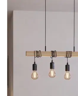 Svietidlá Eglo 43512 - Závesný luster na lanku TOWNSHEND 4xE27/60W/230V 43512