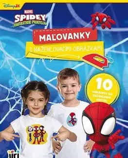 Pre deti a mládež - ostatné Maľovanky s nažehľovacími obrázkami Spidey