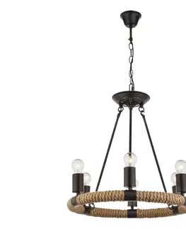 Svietidlá Globo 69029-6 - Luster na reťazi ULLEU 6xE27/40W/230V