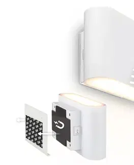 Svietidlá Briloner 3878016 - LED nabíjacie nástenné svietidlo so senzorom CHAT LED/3W/5V 2000 mAh biela 3878016
