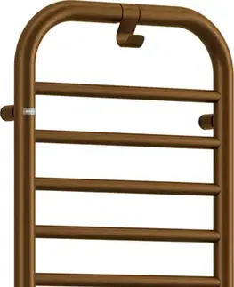 Radiátory do kúpeľne DEANTE - Silia matte brown kúpeľňové kúrenie - výška 85 cm; AGI_CG31