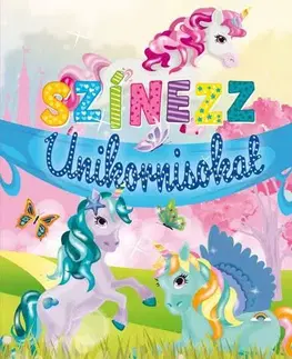 Nalepovačky, vystrihovačky, skladačky Színezz unikornisokat