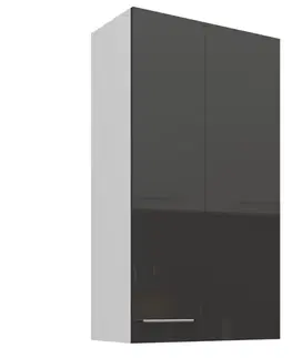 Kuchynské skrinky visiace Skrinka do kuchyne Lara sivá 60G-108 1F