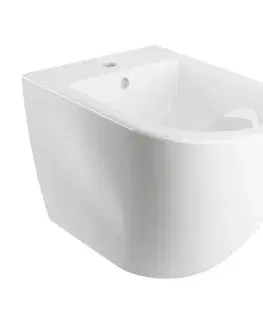 Bidety OMNIRES - OTTAWA COMFORT závesný bidet, 54 x 36,5 cm, biely lesk OTTAWACMBIBP