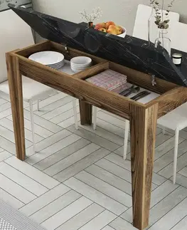 Konferenčné stolíky Jedálenský stôl Kiev Black and Walnut