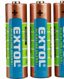 Batérie primárne EXTOL ENERGY Batéria alkalická 4ks, 1,5V, typ AA