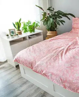 Obliečky 3 dielne obliečky bavlnené Pink Blossom 200x140cm+90x70cm TiaHome