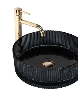 Umývadlá REA - Umývadlo na dosku Ingrid 36x36 Black REA-U8520