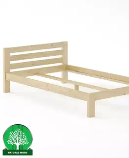 Drevené postele Posteľ borovica LK105–120x200 surová