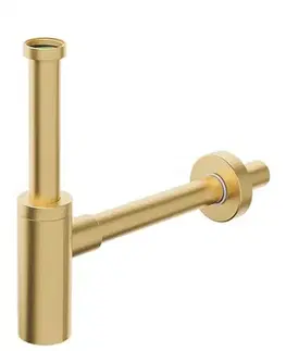 Náhradné diely a príslušenstvo BONOMINI - INOXMATER umývadlový sifón 5/4", odpad 32, nerez/zlato mat 0581GD32K3