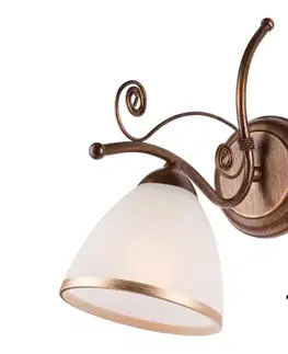 Svietidlá BRILAGI - LED Nástenné svietidlo ANTICO 1xE27/60W/230V bronz patina 8590828606659