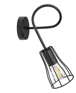 Svietidlá  Nástenné svietidlo OXFORD 1xE27/15W/230V K-2016/1K BK/H