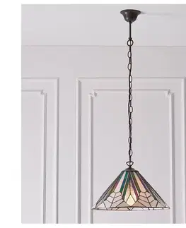 Svietidlá Endon 63937 - Luster na reťazi Tiffany ASTORIA 1xE27/60W/230V pr. 40 cm 63937