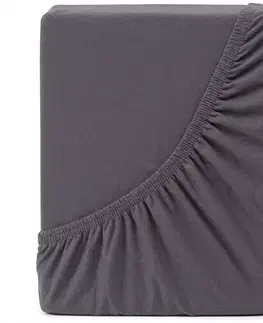 Plachty 4Home jersey prestieradlo Ideál antracit, 180 x 200 cm
