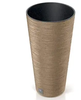 Záhrada Kvetináč Furu okrúhly Slim eco Wood 250 – natura eco