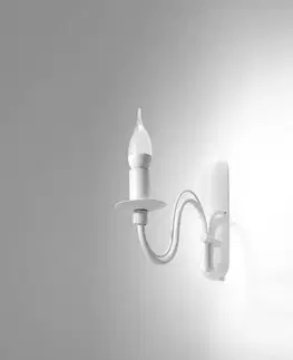 Lampy do obývačky Nástenné svietidlo Minerwa A-0216 biely