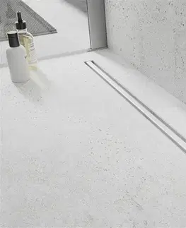 Sprchovacie kúty MEXEN - Flat 360 Slim odtokový žľab otočný 110 cm biela 1241110