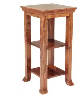 Záhradné stoličky a kreslá Odkladací stolík Kali 40x80x40 indický masív palisander
