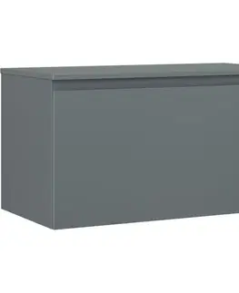 Kúpeľňový nábytok MEXEN/S - Orio kúpeľňová skrinka pod umývadlo 90 cm s doskou, 1 šuplík, grafit mat 91A10-09047-1-BFC66