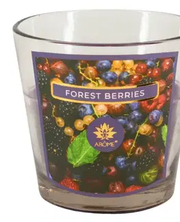 Dekoratívne sviečky Arome Vonná sviečka v skle Forest Berries, 120 g