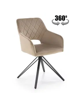 Stoličky Otočné jedálenské kreslo K535 Halmar