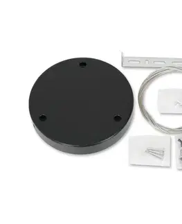 Predlžovacie káble  Závesný systém pre svietidlá MAQ 18W/24W/50W 1m čierna ML0443