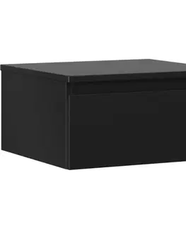 Kúpeľňový nábytok MEXEN/S - Orio kúpeľňová skrinka pod umývadlo 50 cm s doskou, 1 šuplík, čierna mat 91A10-05023-1-BFC71