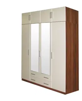 Skrine Skriňa ESO 4-dverová 61540 orech/biela