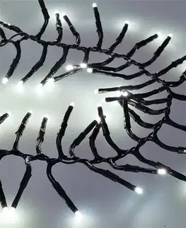 Vianočné dekorácie Solight 1V11-W Vianočná LED reťaz s diaľkovým ovládaním Cluster 576 LED, studená biela, 5 m