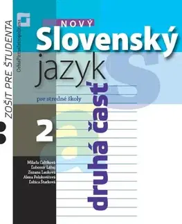 Slovenský jazyk Nový Slovenský jazyk pre SŠ 2 – Zošit pre študenta 2. časť - Milada Caltíková,Kolektív autorov