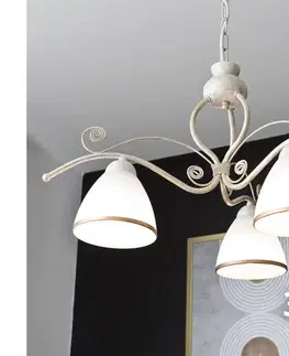 Svietidlá BRILAGI - LED luster na reťazi ANTICO 3xE27/60W/230V 3000K biela patina 8590828036821