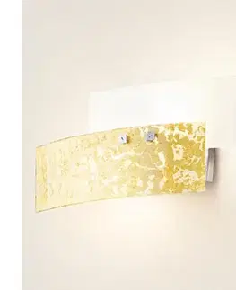 Svietidlá Gea Luce LARA A P oro - Nástenné svietidlo LARA 2xE14/42W/230V zlatá LARA A/P oro