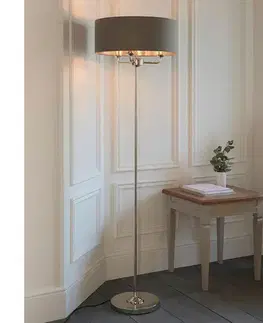 Lampy Endon 94378 - Stojacia lampa HIGHCLERE 1xE14/40W/230V šedá/lesklý chróm 94378
