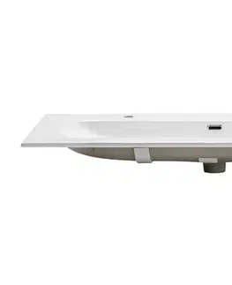 Umývadlá ArtCom Keramické umývadlo FLY 120 2TH | biely lesk 120 cm