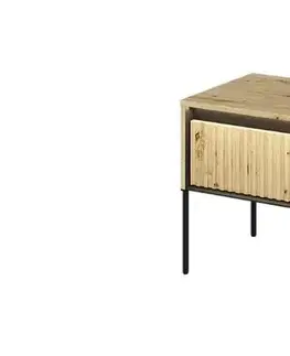 Nočné stolíky Dig-net nábytok Nočný stolík SWING TR-10 | dub artisan