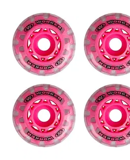 In-line kolieska Náhradné kolieska na kolieskové korčule WORKER TriGo Skate 64mm ružová