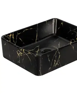 Umývadlá KERRA - Umývadlo na dosku KR-182 MARBLE BL/G 5907548118448