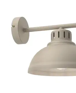 Svietidlá  Nástenná lampa SVEN 1xE27/15W/230V béžová 8887