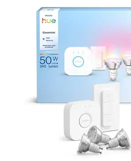 Žiarovky Základná sada Philips Hue WACA 3xGU10/4,7W 2200-6500K + Hue Bridge 8721103103758