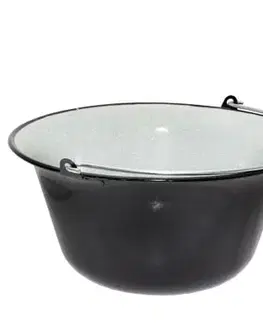 Outdoorové kotlíky Kinekus Kotol na guľáš smaltovaný, 12L, priemer 43cm, závesný, g2