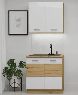 Modulový kuchynský nábytok Kuchynská Linka Artisan White 80cm bez pracovnej dosky