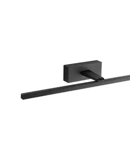 Kúpeľňové zrkadlá Fulgur 40697 - LED Kúpeľňové osvetlenie zrkadla LUNA LED/12W/230V IP44 čierna 40697