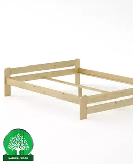 Drevené postele Posteľ borovica LK099–160x200 surová