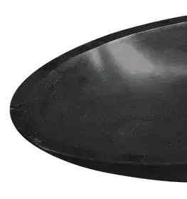 Umývadlá SAPHO - BLOK kamenné umývadlo na dosku, 60x35cm, čierny Marquin matný 2401-40