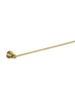 Doplnky do kúpeľne OMNIRES - ART LINE vešiak na uteráky, 65 cm, kartáčovaná mosadz AL53216BSB