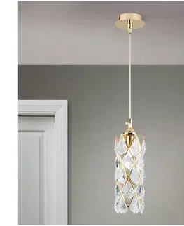 Svietidlá Orion - Luster na lanku RITA 1xG9/40W/230V zlatý HL 6-1549/1 gold