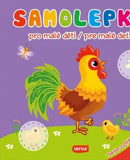 Nalepovačky, vystrihovačky, skladačky Samolepky pro malé děti / Samolepky pre malé deti - Naše zvířátka / Zvieratká (CZ/SK vydanie)
