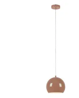 Svietidlá Markslöjd 108990 - Závesné svietidlo na lanku POP 1xGU10/7W/230V priemer 20 cm hnedé 108990